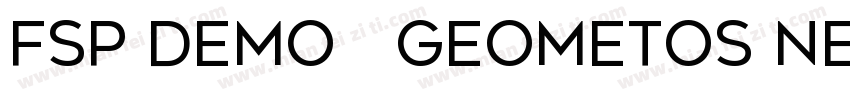 FSP DEMO   Geometos Neue字体转换